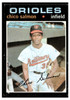 1971 Topps Chico Salmon #249 Low Grade front of card