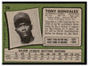 1971 Topps Tony Gonzalez #256 Low Grade back of card