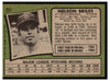 1971 Topps Nelson Briles #257 Low Grade back of card