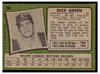 1971 Topps Dick Green #258 Low Grade back of card