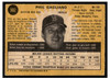 1971 O-Pee-Chee Phil Gagliano #302 Low Grade back of card
