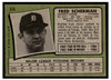 1971 Topps Fred Scherman #316 Rookie Card Low Grade - Creases back of card