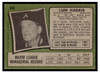 1971 Topps Lum Harris #346 Low Grade - Creases back of card
