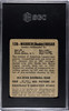 1948 Leaf Warren Rosar #128 SGC 3 back of card