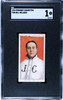 1910 T206 Bill Milligan Piedmont 350 SGC 1 front of card