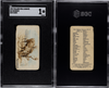 1909 E28 Philadelphia Caramel Reindeer Zoo Cards SGC 1 front and back of card