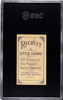 1909-1911 T59 Flags of all Nations Orange Free-State Recruit Little Cigars SGC 5 back of card