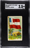 1909-1911 T59 Flags of all Nations Tahiti Recruit Little Cigars SGC 2.5 front of card