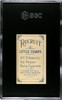 1909-1911 T59 Flags of all Nations Germany Royal Standard Recruit Little Cigars SGC 2.5 back of card