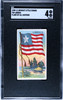1909-1911 T59 Flags of all Nations Liberia Recruit Little Cigars SGC 4 front of card