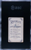 1909-1911 T59 Flags of all Nations Corea Recruit Little Cigars SGC 4 back of card