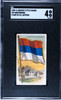 1909-1911 T59 Flags of all Nations Montenegro Recruit Little Cigars SGC 4 front of card
