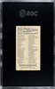 1889 N8 Allen & Ginter Eel 50 Fish From American Waters SGC 2.5 Back of card