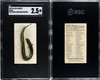1889 N8 Allen & Ginter Eel 50 Fish From American Waters SGC 2.5 front and back of card
