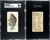 1889 N8 Allen & Ginter Sheepshead 50 Fish From American Waters SGC 3 front and back of card