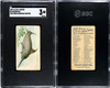 1889 N8 Allen & Ginter Swordfish 50 Fish From American Waters SGC 3 front and back of card