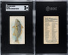 1889 N8 Allen & Ginter Chub 50 Fish From American Waters SGC 3 front and back of card