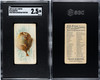 1889 N8 Allen & Ginter Butterfish 50 Fish From American Waters SGC 5 front and back of card