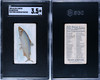 1889 N8 Allen & Ginter Whitefish 50 Fish From American Waters SGC 3.5 front and back of card
