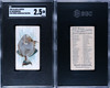 1889 N8 Allen & Ginter Triggerfish 50 Fish From American Waters SGC 2.5 front and back of card