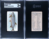 1889 N8 Allen & Ginter Tarpon 50 Fish From American Waters SGC 2 front and back of card