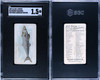 1889 N8 Allen & Ginter Spanish Mackerel 50 Fish From American Waters SGC 1.5 front and back of card