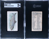 1889 N8 Allen & Ginter Shad 50 Fish From American Waters SGC 2 front and back of card