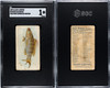 1889 N8 Allen & Ginter Rock Blackfish 50 Fish From American Waters SGC 1 front and back of card