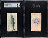 1910 T58 Fish Series Spanish Mackerel Sweet Caporal SGC 1 front and back of card