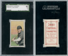 1909 T206 Bill Hinchman Sweet Caporal 150 SGC 3 front and back of card
