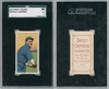 1910 T206 Billy Campbell Sweet Caporal 350 SGC 3 front and back of card