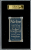 1909-11 T206 Bob Unglaub Polar Bear SGC 1 back of card