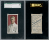 1910 T206 Eddie Collins Piedmont 350 SGC 2 front and back of card