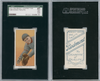 1910 T206 Eddie Phelps Piedmont 350 SGC 3.5 front and back of card