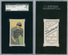 1909 T206 J.J. Clarke Piedmont 150 SGC 4 front and back of card