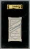 1910 T206 Lefty Leifield Pitching Piedmont 350 SGC 3 back of card