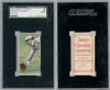 1909 T206 Wid Conroy Fielding Sweet Caporal 150 SGC A front and back of card
