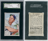1952 Bowman Ray Coleman Collector's Collection SGC 6.5 front and back of card