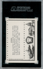 1964 Rosan John F. Kennedy India #44 SGC 7 back of card