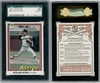 1981 Donruss Nolan Ryan #260 SGC 8.5 front and back of card