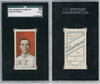 1910 T206 Art Devlin Piedmont 350 SGC 4 front and back of card