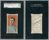 1910 T206 Charley Carr Piedmont 350 SGC 2 front and back of card