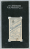 1910 T206 Dode Criss Piedmont 350 SGC 4 back of card
