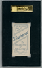 1910 T206 Ed Killian Portrait (Popped Collar) Piedmont 350 SGC 3 back of card