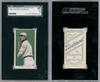 1910 T206 George McBride Piedmont 350 SGC 3 front and back of card