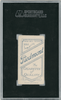 1910 T206 Lefty Leifield Pitching Piedmont 350 SGC 2.5 back of card