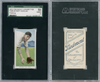 1910 T206 Mickey Doolan Fielding Piedmont 350 SGC 4 front and back of card