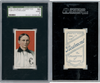 1910 T206 Otto Kruger Piedmont 350 SGC 4 front and back of card