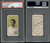 1910 T206 Chief Bender Portrait Piedmont 350 PSA 2 front and back of card