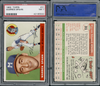 1955 Topps Warren Spahn #31 PSA 7 front and back of card